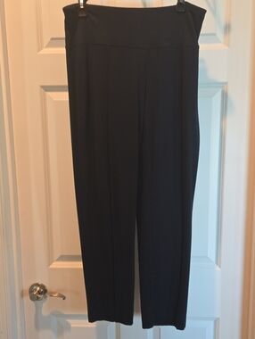 J. Jill Navy Blue Straight-Leg Pull-On Pants
